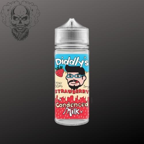 One Cloud Industries Diddly's Strawberry Condensed Milk LongFill 120ml